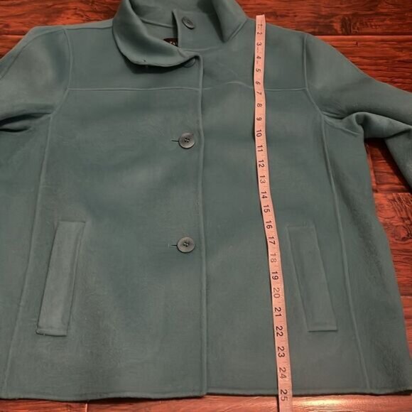 Talbots Blue Wool Blend Jacket Contemporary Business Casual Feminine Work - Picture 7 of 13